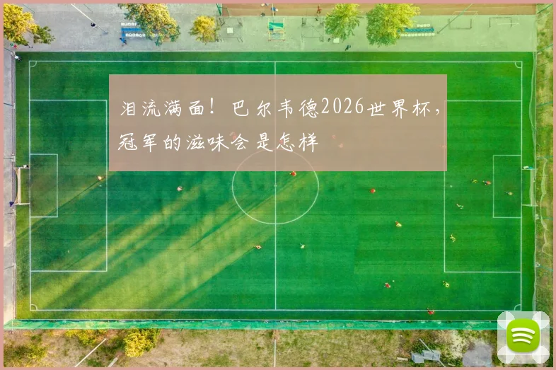泪流满面！巴尔韦德2026世界杯，冠军的滋味会是怎样